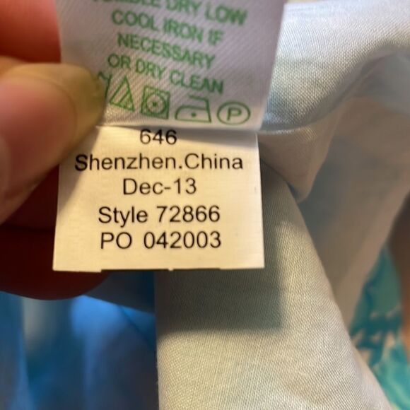 Lilly Pulitzer Pearl Shift Dress Shorely Blue 2 - Picture 8 of 9